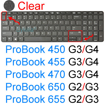 Poklopac tipkovnice za HP ProBook 450 G10 455 G9 650 G8 655 G7 G6 470 G5 G4 G3 350 G2 G1 Protector Skin Case Silikonski dodatak 15.6