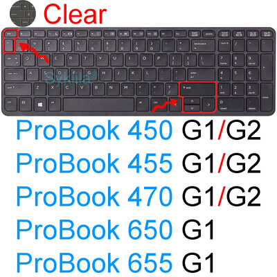 Poklopac tipkovnice za HP ProBook 450 G10 455 G9 650 G8 655 G7 G6 470 G5 G4 G3 350 G2 G1 Protector Skin Case Silikonski dodatak 15.6