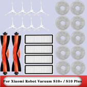Za Xiaomi Robot Vacuum S10 Plus / S10+ / B105 dijelovi Dodaci Glavna bočna četka Hepa Filter Mop krpa Zamjena