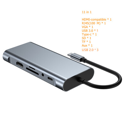 Trumsoon USB C Hub na RJ45 Lan 4K HDMI-kompatibilný USB 3.0 Type-C PD Docking pre MacBook iPad Samsung S21 Dex TV notebook myš