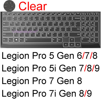 Billentyűzet borító Lenovo Legion 5 7 Pro 9i Slim 7i 5i Gaming 15 16 17 14 Gen 9 8 7 6 5 R720 Y545 szilikonvédő bőrtokhoz