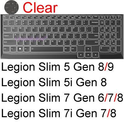 Billentyűzet borító Lenovo Legion 5 7 Pro 9i Slim 7i 5i Gaming 15 16 17 14 Gen 9 8 7 6 5 R720 Y545 szilikonvédő bőrtokhoz