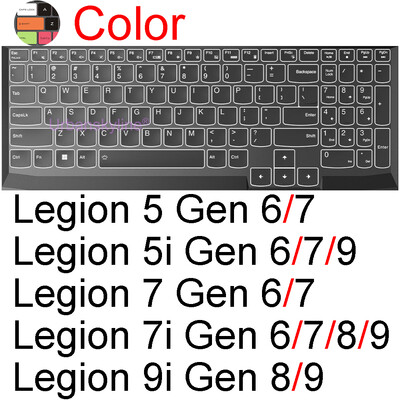 Billentyűzet borító Lenovo Legion 5 7 Pro 9i Slim 7i 5i Gaming 15 16 17 14 Gen 9 8 7 6 5 R720 Y545 szilikonvédő bőrtokhoz