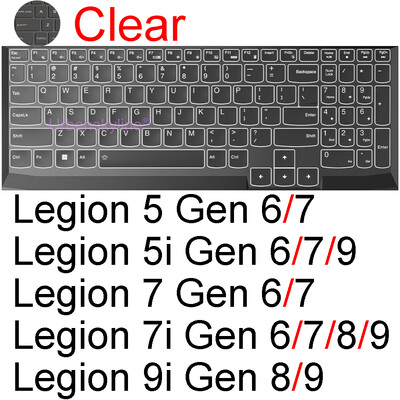 Billentyűzet borító Lenovo Legion 5 7 Pro 9i Slim 7i 5i Gaming 15 16 17 14 Gen 9 8 7 6 5 R720 Y545 szilikonvédő bőrtokhoz