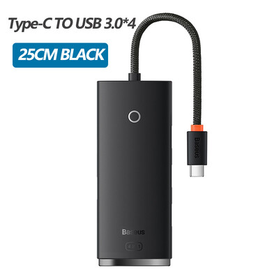 Baseus USB HUB Adapter 4 σε 1 USB Type C σε USB 3.0 HUB Splitter Adapter για MacBook Pro Air Huawei Mate 30 Docking Station HUB