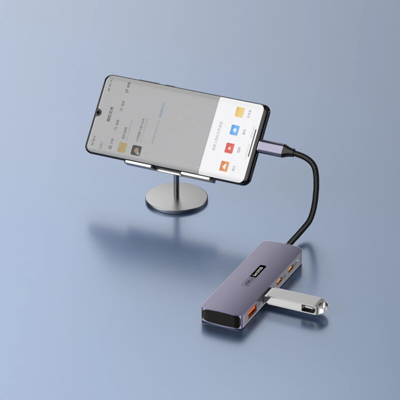 USB C šakotuvas, 4 viename USBC adapteris, 2 * 10 Gbps USB 3.2 duomenų prievadai, 2 * 10 Gbps USB-C didelės spartos duomenų perdavimo kostiumas, skirtas MacBook Pro