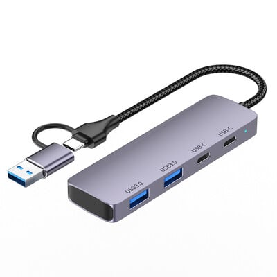 Yucun 10Gbps USB C HUB Nagy sebességű USB elosztó iPhone 15 Sumsang laptopokhoz PC-tartozékok Macbook pro USB Type-C 3.2 HUB