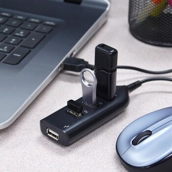 USB 2.0 високоскоростен USB хъб 4-портов сплитер USB адаптер Мини хъб гнездо за компютър лаптоп преносим компютър Windows Mac аксесоари