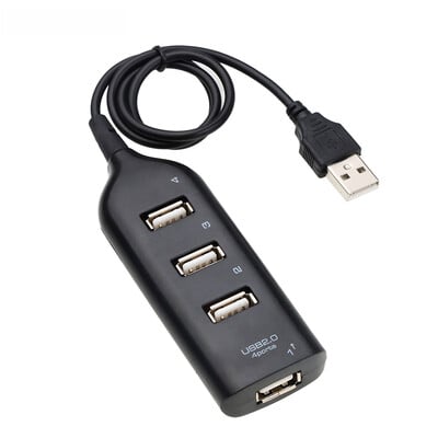 USB 2.0 Hub USB de mare viteză Splitter cu 4 porturi Adaptor USB Mini priză Hub pentru PC Laptop Notebook Computer Windows Mac Accesorii