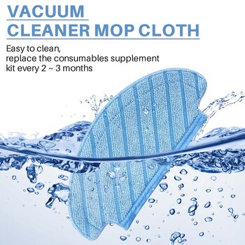 10Pcs Mop Cleaning Pads For Ecovacs Deebot Ozmo 920 950 N8/T5/N5/N5S Series Vacuum Cleaner Parts Washable