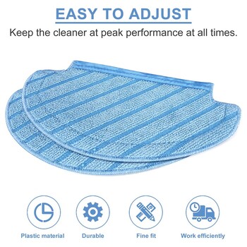 10Pcs Mop Cleaning Pads For Ecovacs Deebot Ozmo 920 950 N8/T5/N5/N5S Series Vacuum Cleaner Parts Washable