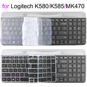Capac pentru tastatură K580 pentru Logitech K580 k585 K470 MK470 pentru Logi Set Protector din silicon transparent Carcasa de piele Accesorii pentru film