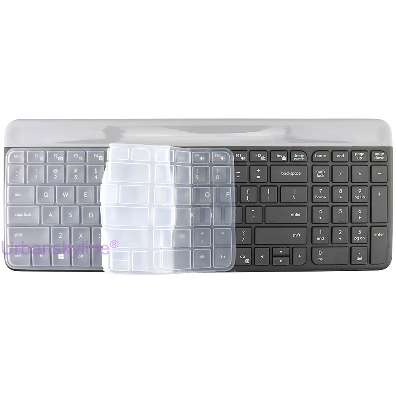 Capac pentru tastatură K580 pentru Logitech K580 k585 K470 MK470 pentru Logi Set Protector din silicon transparent Carcasa de piele Accesorii pentru film
