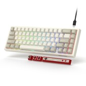 WOMIERI juhtmega mehaaniline mänguklaviatuur POM lineaarsete lülititega Kuumalt vahetatav eemaldatav tihendiga kinnitatav klaviatuur Macile/Winile