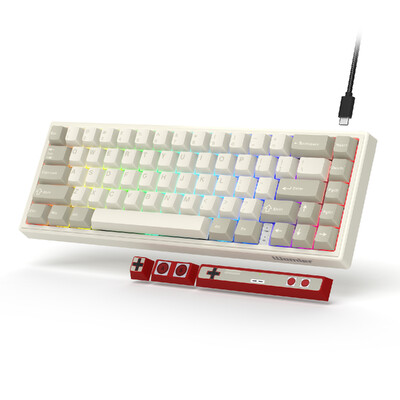 WOMIERI juhtmega mehaaniline mänguklaviatuur POM lineaarsete lülititega Kuumalt vahetatav eemaldatav tihendiga kinnitatav klaviatuur Macile/Winile