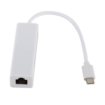 USB 3.1 HUB TYPE C към Ethernet мрежов LAN адаптер 100Mbps RJ45 USB-C с 3 порта USB HUB сплитер за MacBook Pro лаптоп