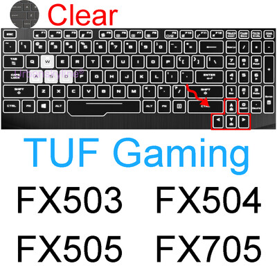 Poklopac tipkovnice za ASUS TUF Dash F15 F16 F17 FX507 FX607 Gaming A15 A16 A17 FA507 FA607 Silikonska zaštitna maska za kožu 2024 2023