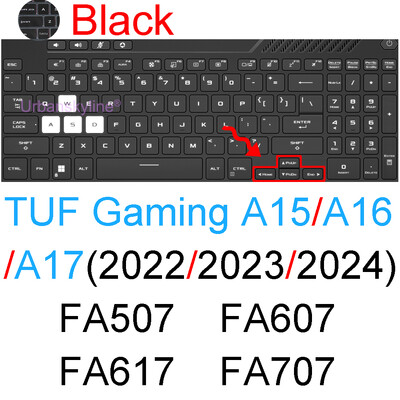 Poklopac tipkovnice za ASUS TUF Dash F15 F16 F17 FX507 FX607 Gaming A15 A16 A17 FA507 FA607 Silikonska zaštitna maska za kožu 2024 2023