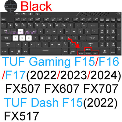Poklopac tipkovnice za ASUS TUF Dash F15 F16 F17 FX507 FX607 Gaming A15 A16 A17 FA507 FA607 Silikonska zaštitna maska za kožu 2024 2023