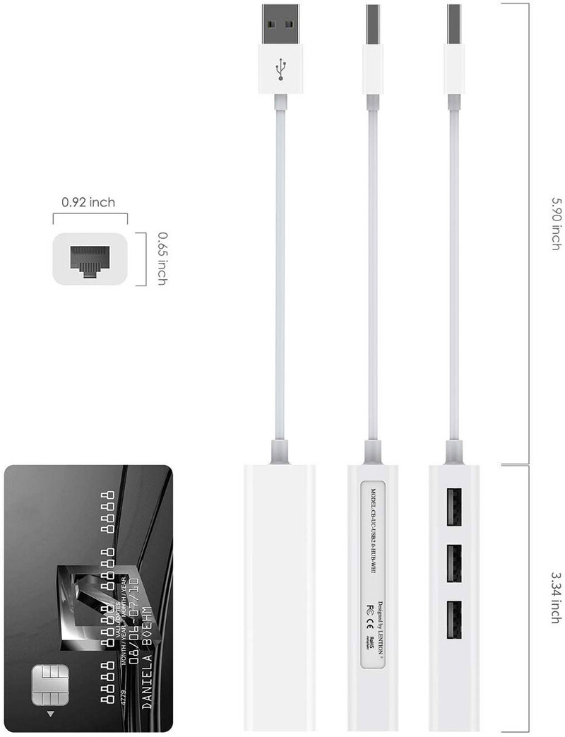 3 USB 2.0 portu centrmezgls ar USB Ethernet RJ45 LAN adapteri klēpjdatora Ethernet dokstacijas tīkla paplašinātājs operētājsistēmai Mac IOS Android PC Chromebook