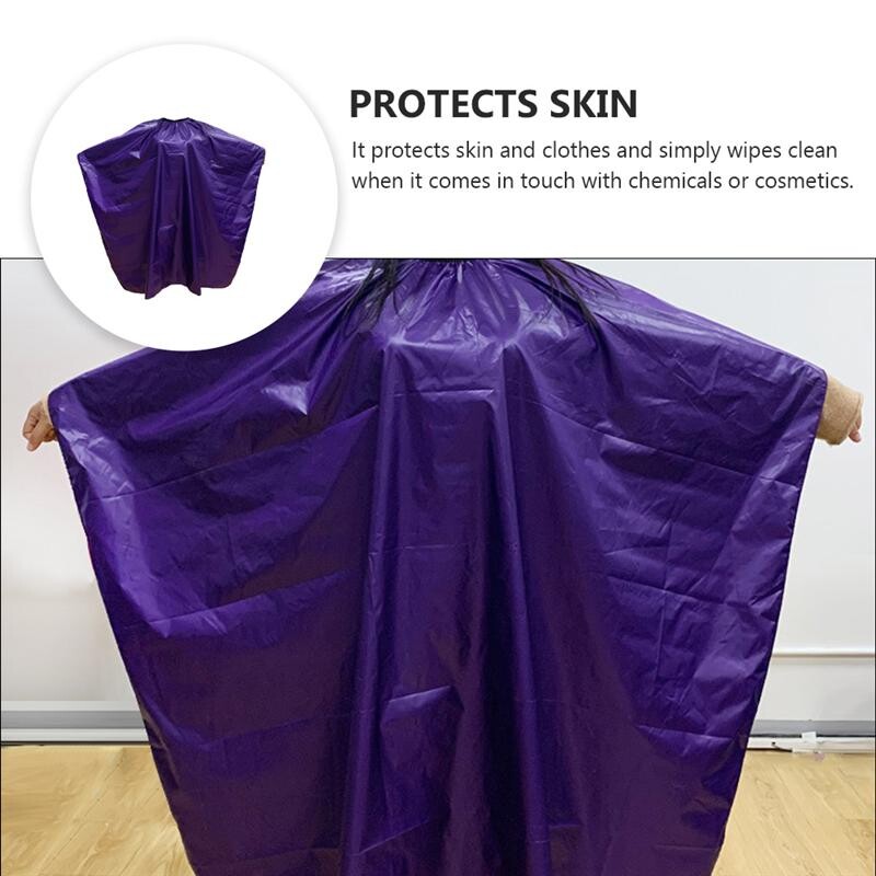 1gab. Frizētavas apmetnis Profesionāls matu veidošanas priekšauts Salons Frizieris Cape Frizētava Matu griešanas priekšauts (violeta)