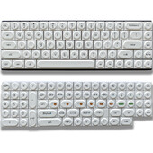 Hračkárske stavebné bloky Klávesnice Prispôsobená klávesnica Malá kompletná sada 136 Mechanická klávesnica Klávesnice Denník Téma Mac Minimalist