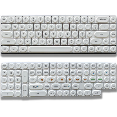 Hračkárske stavebné bloky Klávesnice Prispôsobená klávesnica Malá kompletná sada 136 Mechanická klávesnica Klávesnice Denník Téma Mac Minimalist