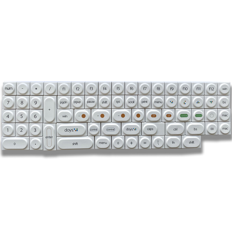 Hračkárske stavebné bloky Klávesnice Prispôsobená klávesnica Malá kompletná sada 136 Mechanická klávesnica Klávesnice Denník Téma Mac Minimalist