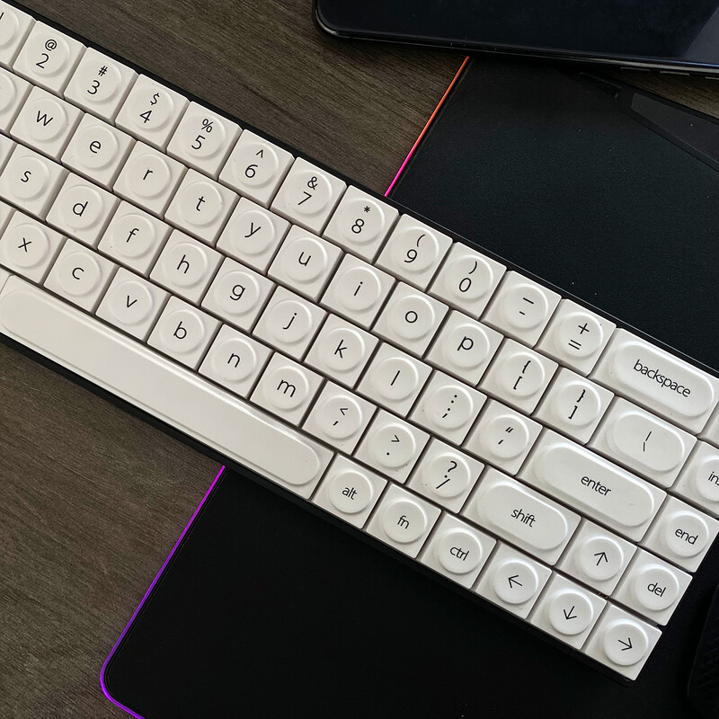 Hračkárske stavebné bloky Klávesnice Prispôsobená klávesnica Malá kompletná sada 136 Mechanická klávesnica Klávesnice Denník Téma Mac Minimalist