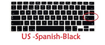 Silikónový kryt klávesnice pre Macbook Air Pro Retina 13 15, španielska klávesnica, EU/US, A1466, A1278, A1286, A1398