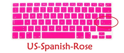 Silikónový kryt klávesnice pre Macbook Air Pro Retina 13 15, španielska klávesnica, EU/US, A1466, A1278, A1286, A1398