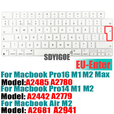 Capac tastatură Ultra subțire pentru MacBook Air 15" M2 (A2941) MacBook Air 13,6" (A2681) MacBook Pro 14"16" (A2779A2442A2780A2485)