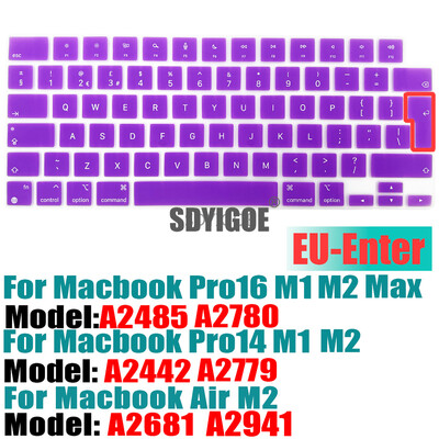 Capac tastatură Ultra subțire pentru MacBook Air 15" M2 (A2941) MacBook Air 13,6" (A2681) MacBook Pro 14"16" (A2779A2442A2780A2485)