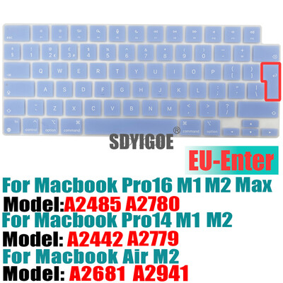 Capac tastatură Ultra subțire pentru MacBook Air 15" M2 (A2941) MacBook Air 13,6" (A2681) MacBook Pro 14"16" (A2779A2442A2780A2485)