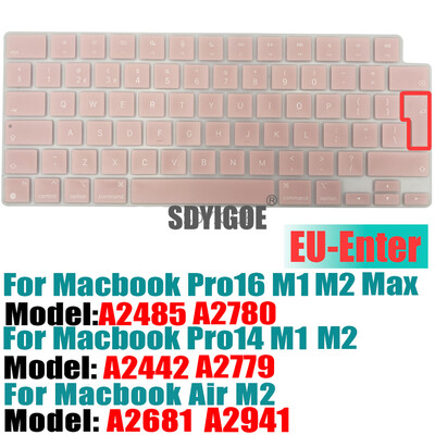 Capac tastatură Ultra subțire pentru MacBook Air 15" M2 (A2941) MacBook Air 13,6" (A2681) MacBook Pro 14"16" (A2779A2442A2780A2485)