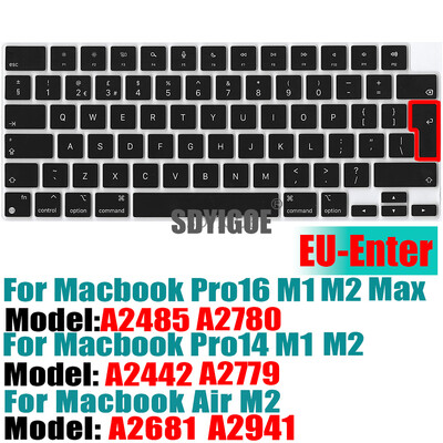 Capac tastatură Ultra subțire pentru MacBook Air 15" M2 (A2941) MacBook Air 13,6" (A2681) MacBook Pro 14"16" (A2779A2442A2780A2485)