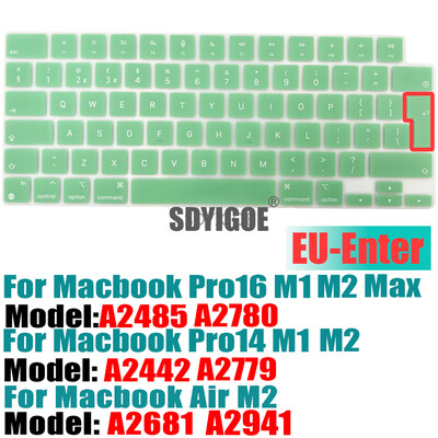 Capac tastatură Ultra subțire pentru MacBook Air 15" M2 (A2941) MacBook Air 13,6" (A2681) MacBook Pro 14"16" (A2779A2442A2780A2485)