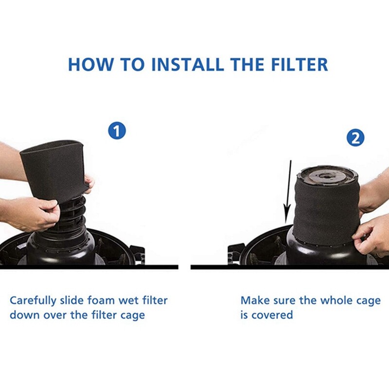 6 pakuotės 90585 putplasčio įvorė VF2001 putplasčio filtrai, putplasčio filtras parduotuvės dulkių siurbliui šlapias sausas dulkių siurblys, keičiamos dalys 9058500