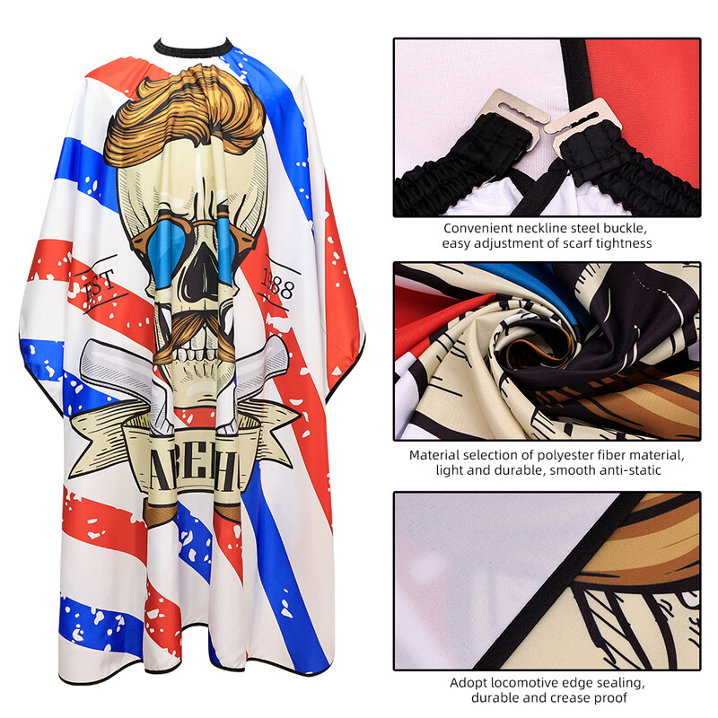 Frizieris galvaskauss matu griezums audums frizieris priekšauts matu griezums apmetnis frizieris kleita frizieris mētelis frizētavas salona aksesuārs