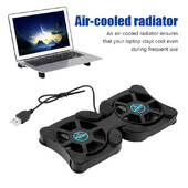 Suport ventilator USB pentru laptop Ventilator pliabil pentru laptop Pad de răcire pentru notebook cu 2 ventilatoare Radiator Cooler Master Accesorii pentru computer