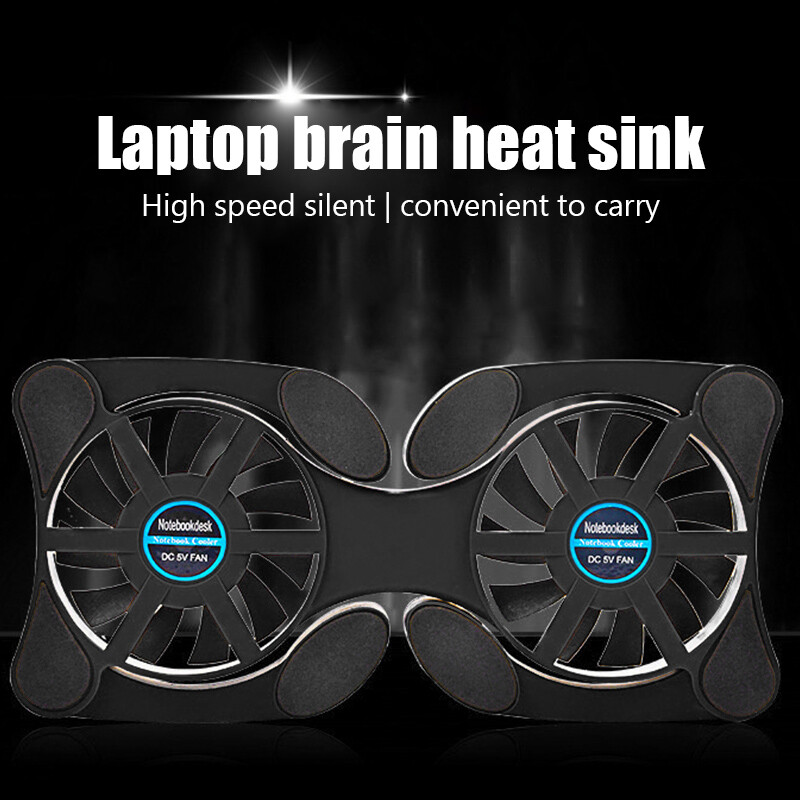 Suport ventilator USB pentru laptop Ventilator pliabil pentru laptop Pad de răcire pentru notebook cu 2 ventilatoare Radiator Cooler Master Accesorii pentru computer