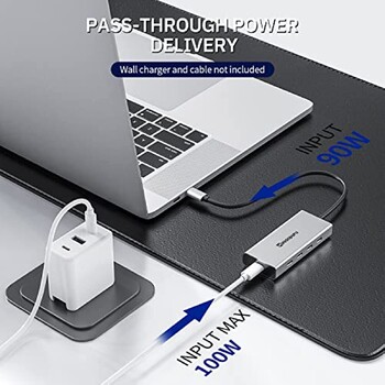 Minisopuru HUB USB C Hub 10Gbps Hub USB Type C to USB 3.2 PD 100W Adapter for Macbook Pro iMac Accessories PC Hub