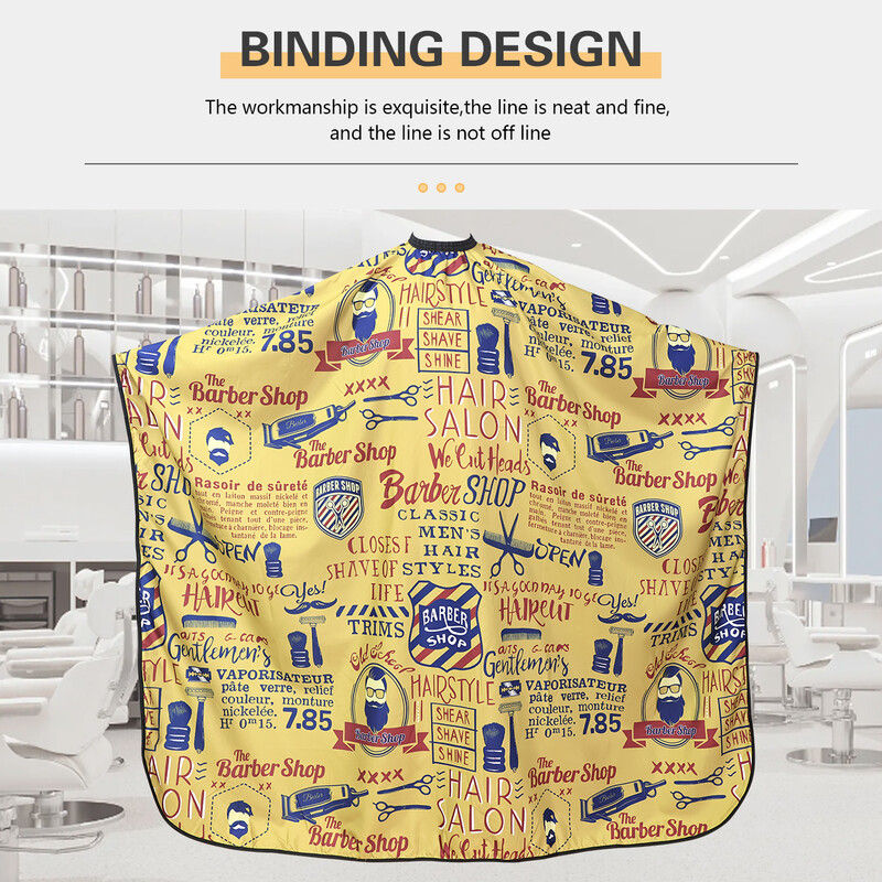 Frizieru priekšauts Ūdensnecaurlaidīgs frizieru tērps Frizieris Modes Raksts Matu Griešana Audums Antistatiska Frizūra Apmetņi Instrumenti