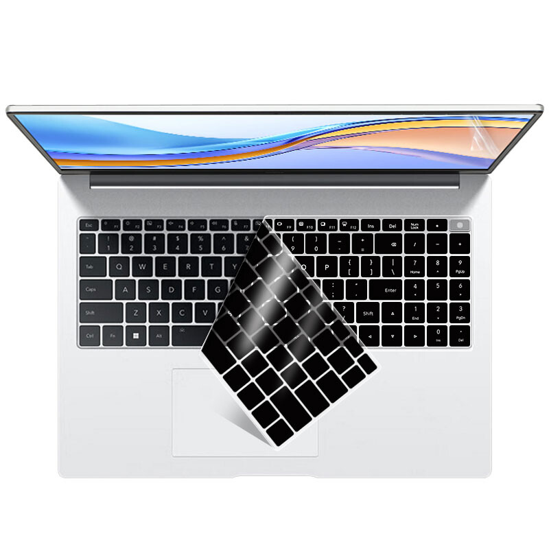 Szilikon laptop billentyűzet bőrborító a Honor MagicBook X16 Plus 2024 / MagicBook Pro 16 2024 2023 / MagicBook X 16 2022 16 hüvelykes számára