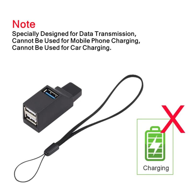 PzzPss High Speed 3 porturi USB 3.0 HUB Extender Splitter Rotire USB Hub 2.0 Adaptor pentru computer PC Laptop Mac Mini Accesorii