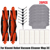 Pre Xiaomi Mijia 3C B106CN Náhradné diely pre robotický vysávač, hlavnú kefu, bočnú kefu, HEPA filter, príslušenstvo