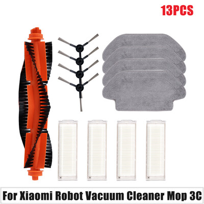 Pre Xiaomi Mijia 3C B106CN Náhradné diely pre robotický vysávač, hlavnú kefu, bočnú kefu, HEPA filter, príslušenstvo