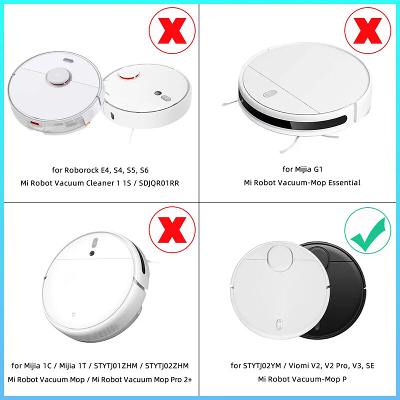 Pre Xiaomi Mijia 3C B106CN Náhradné diely pre robotický vysávač, hlavnú kefu, bočnú kefu, HEPA filter, príslušenstvo