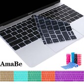 Ūdensizturīgs ASV izkārtojuma tastatūras vāciņš Apple Macbook 12" (A1534) / 2016 PRO 13" A1708 (bez skārienjoslas) Macbook tastatūras vāciņš