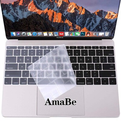 Ūdensizturīgs ASV izkārtojuma tastatūras vāciņš Apple Macbook 12" (A1534) / 2016 PRO 13" A1708 (bez skārienjoslas) Macbook tastatūras vāciņš